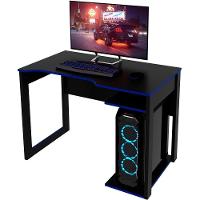 Mesa Para Computador Escrivaninha Gamer Preto/azul - 1