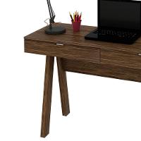 Escrivaninha Para Escritório Cavalete 2 Gavetas Nogal - 6