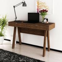 Escrivaninha Para Escritório Cavalete 2 Gavetas Nogal - 7