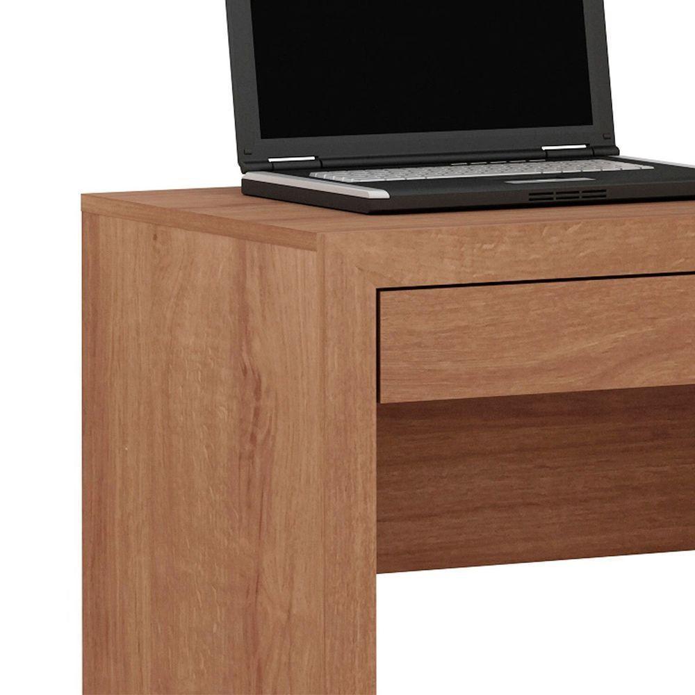 Escrivaninha Estante Para Escritório 2 Portas 1 Gaveta Amêndoa - 7