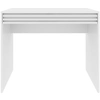 Escrivaninha Mesa De Escritório 90 Cm 1 Gaveta Ripado Branco - 7