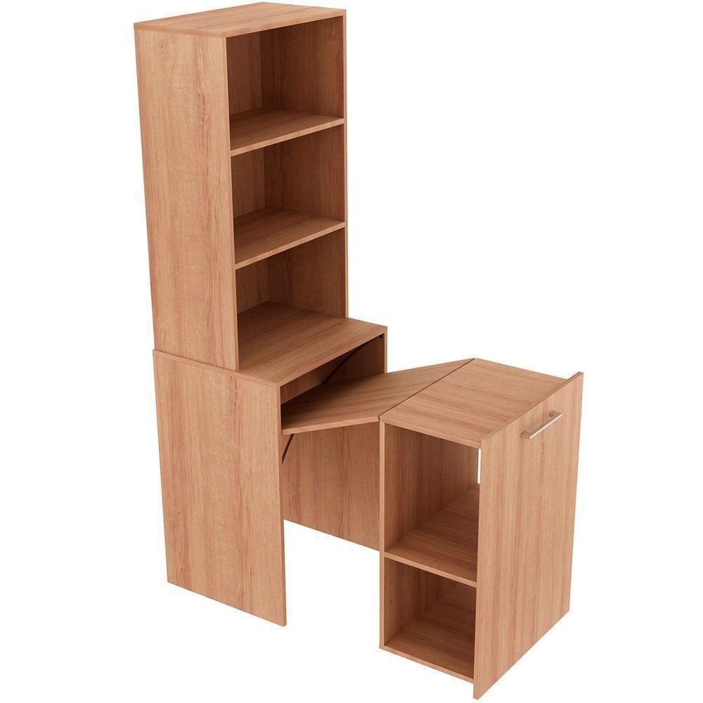 Mesa Para Escritório Articulável Alta Multiuso Retrátil Amêndoa - 6