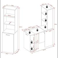 Mesa Para Escritório Articulável Alta Multiuso Retrátil Amêndoa - 3