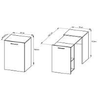 Escrivaninha Retrátil Para Escritório Multiuso Articulável Preto - 2