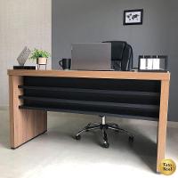 Mesa Para Escritório Escrivaninha 135 Cm Nogal/preto - 8