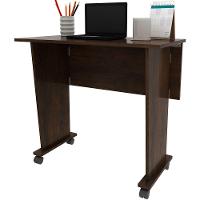 Mesa Escrivaninha Dobrável Com Rodízio Rústico - 1