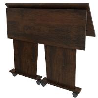 Mesa Escrivaninha Dobrável Com Rodízio Rústico - 8