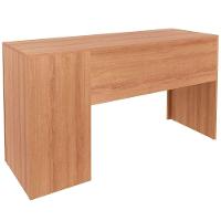 Mesa Para Escritório Reversível 136 Cm 3 Gavetas Amêndoa - 9