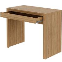 Escrivaninha Mesa De Escritório 90 Cm 1 Gaveta Amêndoa - 2