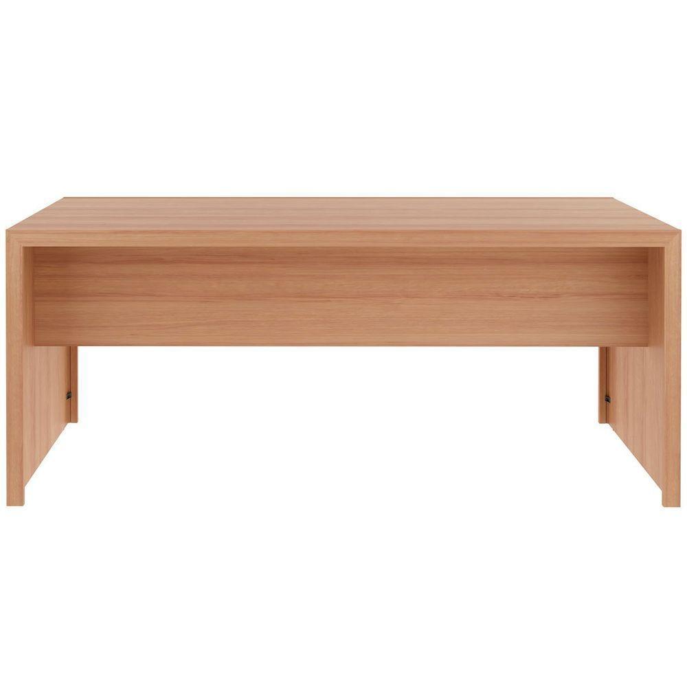 Mesa Para Escritório Escrivaninha 180 Cm Amêndoa - 5