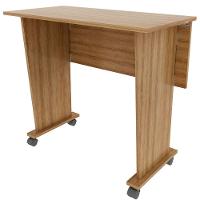 Mesa Escrivaninha Dobrável Com Rodízio Amêndoa - 6