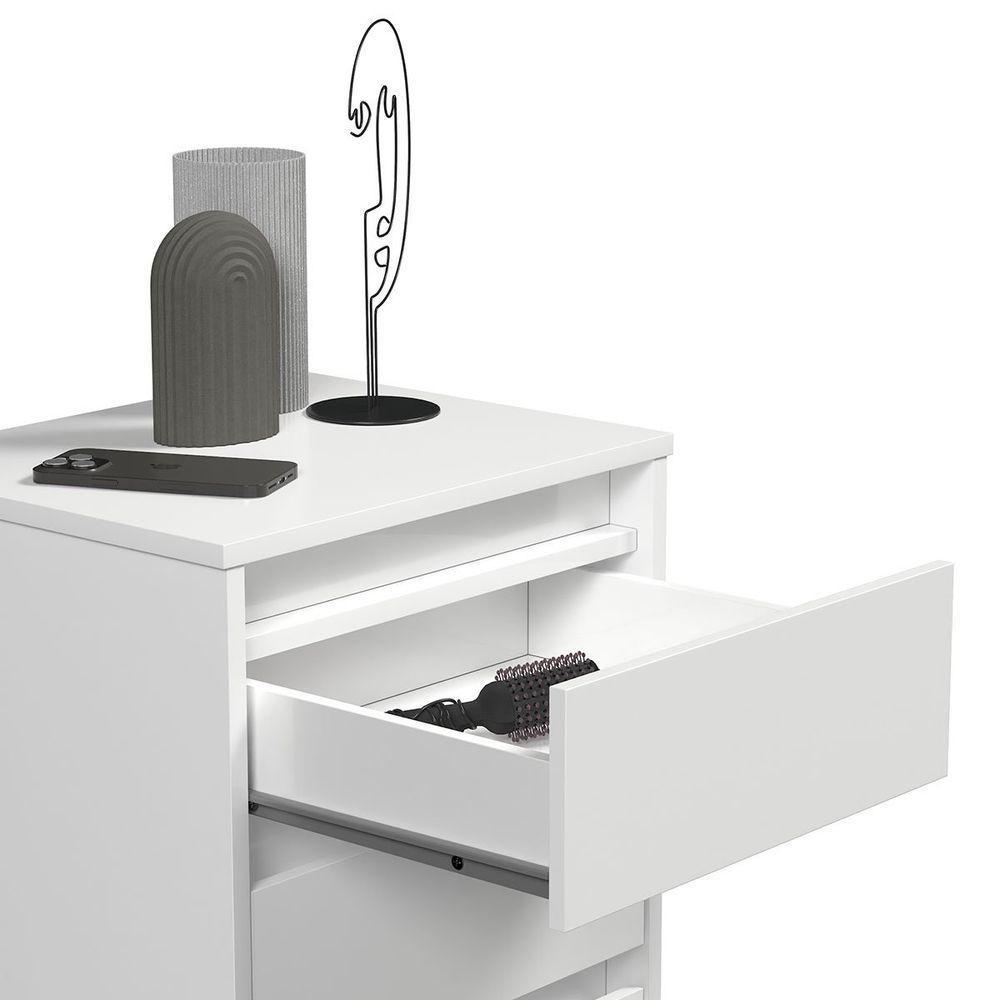 Mesa De Cabeceira 3 Gavetas Com Pés Palito Woon Branco - 2