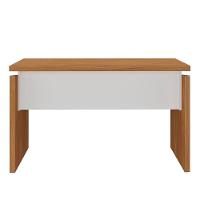 Mesa Para Escritório Pequena Tamburato Mdp Freijó/branco - 6