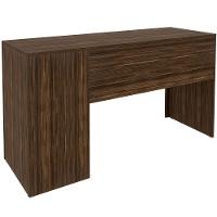 Mesa Para Escritório Reversível 136 Cm 3 Gavetas Nogal - 9