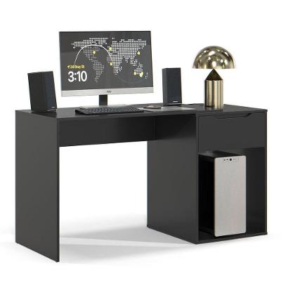 Mesa Escrivaninha Flop 1 Gaveta em MDF 137cm Preto para Estudo e Trabalho