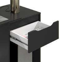 Mesa Escrivaninha 1 Gaveta Com Suporte Para Cpu Flop Preto - 8