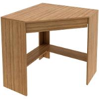 Mesa Escrivaninha De Canto Para Escritório 1 Gaveta Amêndoa - 6