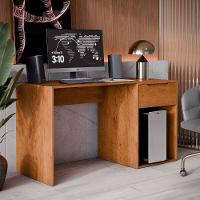 Mesa Escrivaninha 1 Gaveta Com Suporte Para Cpu Flop Freijó - 6