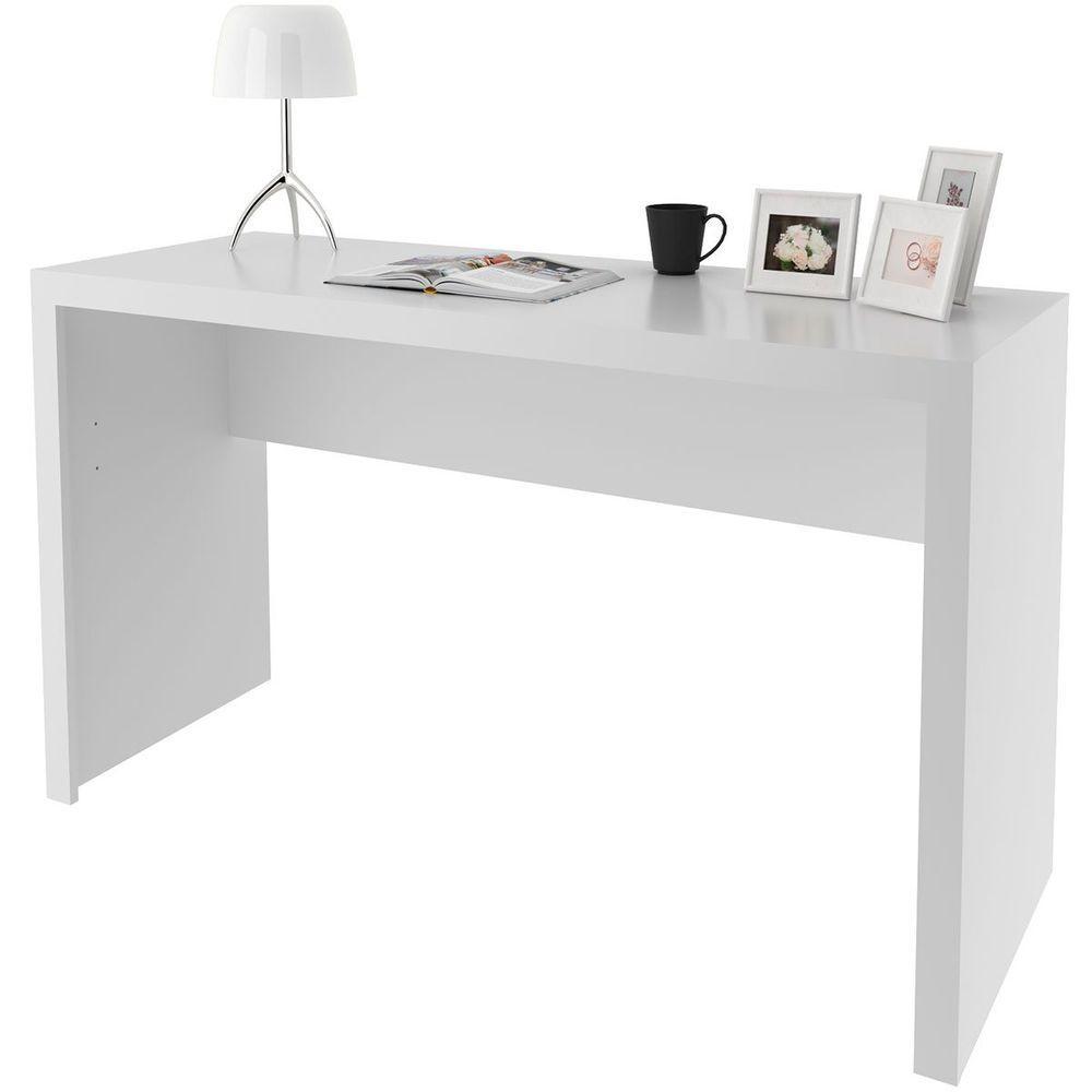 Mesa Para Escritório Escrivaninha 127 Cm Branco - 1