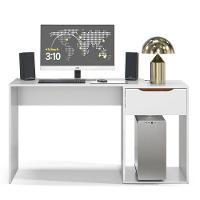 Mesa Escrivaninha 1 Gaveta Com Suporte Para Cpu Flop Branco - 8