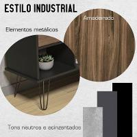 Mesa Escrivaninha Em L Com Porta E 6 Nichos Hawaii Ipê/preto - 2