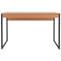 Mesa Para Escritório Escrivaninha Estilo Industrial Amêndoa/preto - 7