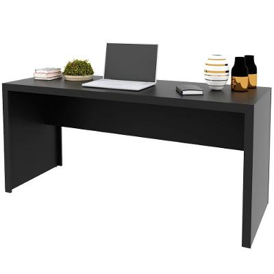 Mesa Para Escritório Escrivaninha 163 Cm Preto