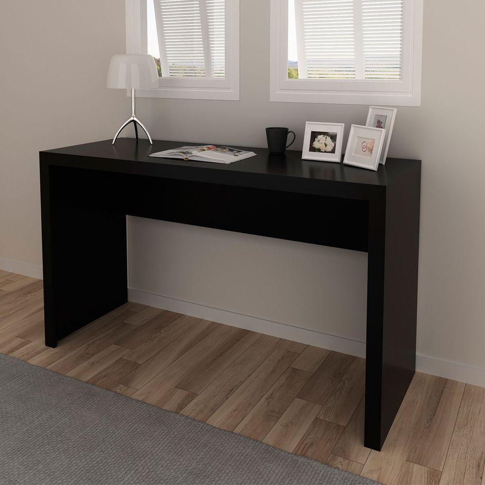 Mesa Para Escritório Escrivaninha 127 Cm Preto - 7