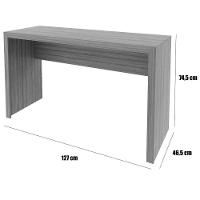 Mesa Para Escritório Escrivaninha 127 Cm Preto - 2