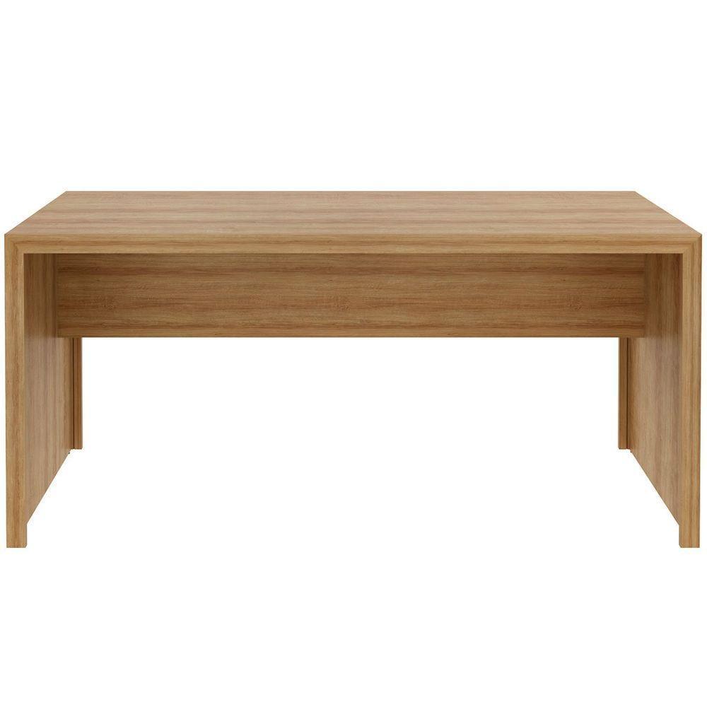 Mesa Para Escritório Escrivaninha 163 Cm Amêndoa - 9
