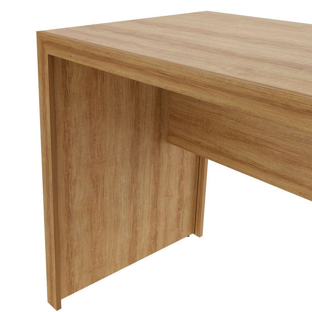 Mesa Para Escritório Escrivaninha 163 Cm Amêndoa - 10