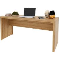 Mesa Para Escritório Escrivaninha 163 Cm Amêndoa - 1