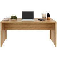 Mesa Para Escritório Escrivaninha 163 Cm Amêndoa - 5