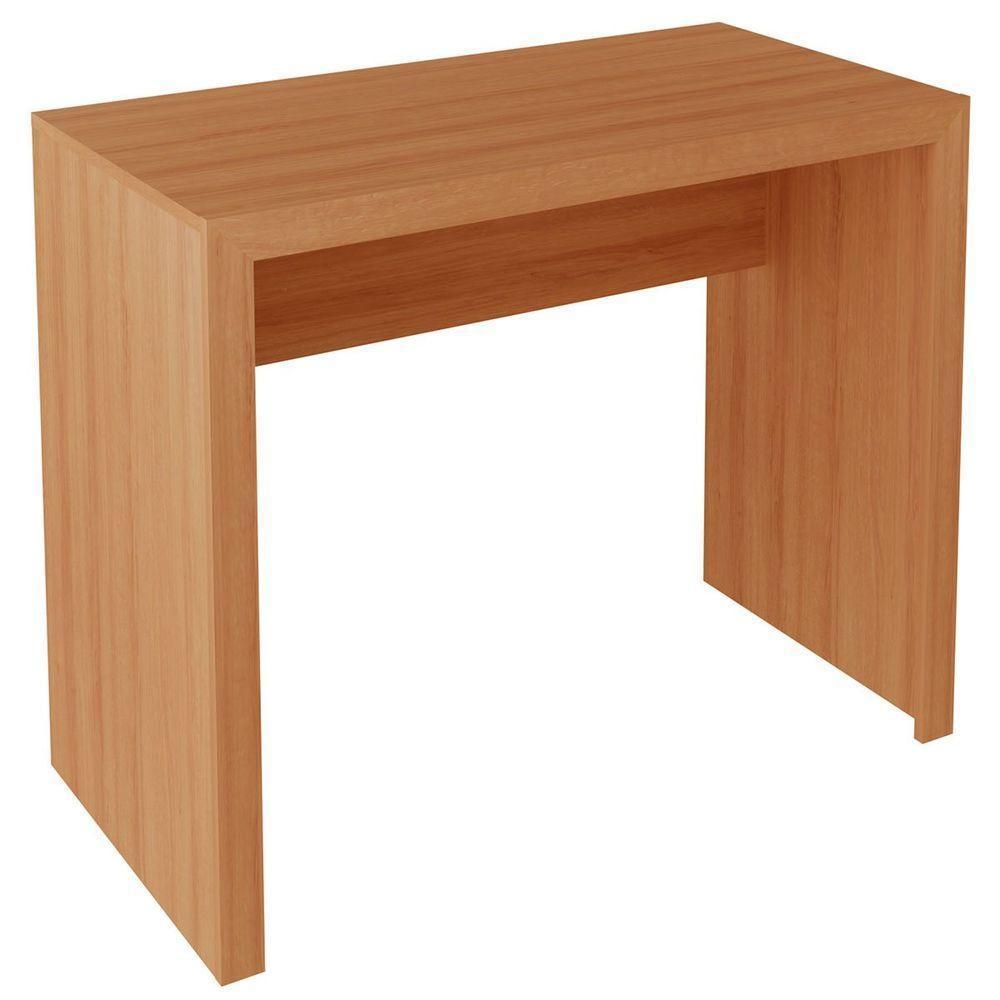 Mesa Para Escritório Escrivaninha 90 Cm Amêndoa - 4