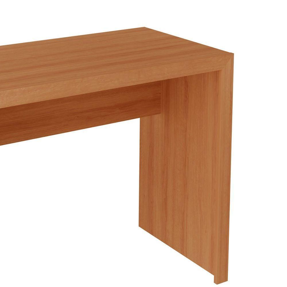 Mesa Para Escritório Escrivaninha 90 Cm Amêndoa - 5