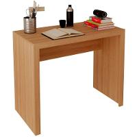 Mesa Para Escritório Escrivaninha 90 Cm Amêndoa - 1