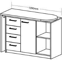 Escrivaninha Em L Com 4 Gavetas 1 Porta E Nicho London Branco
