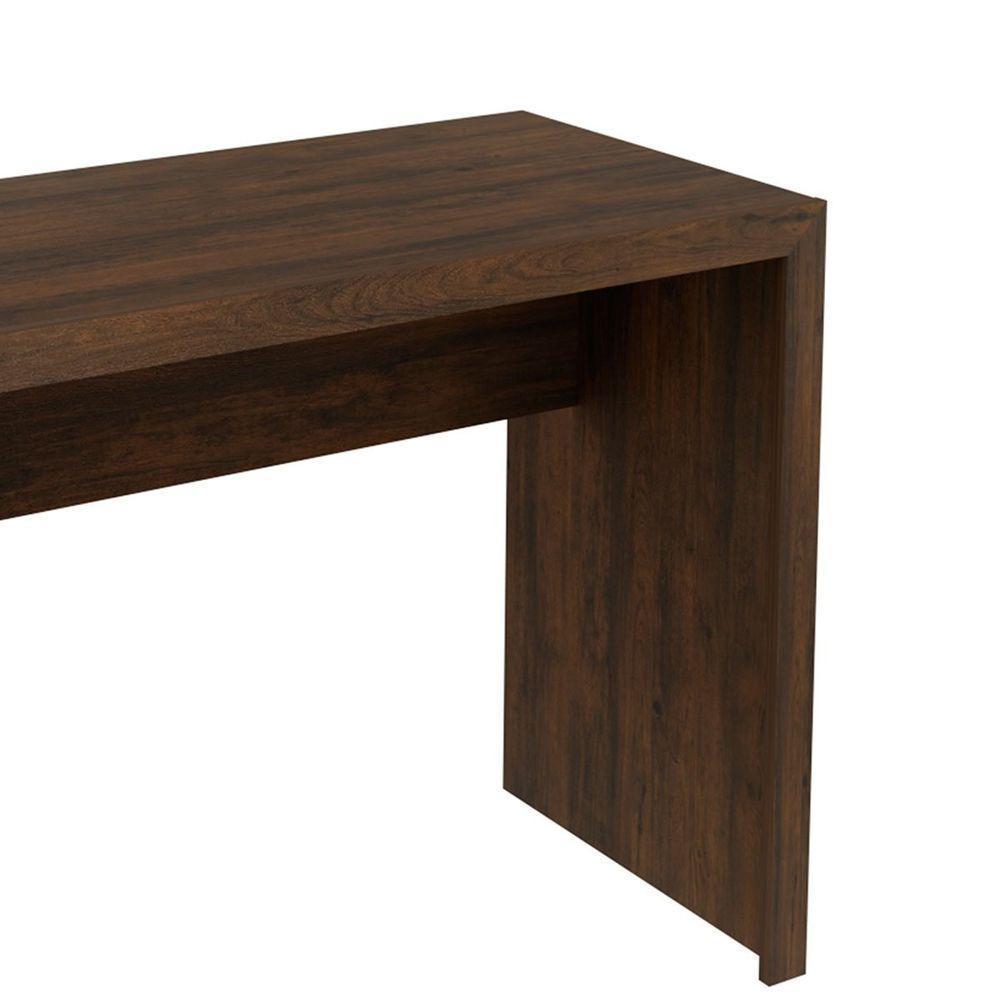 Mesa Para Escritório Escrivaninha 90 Cm Rústico - 5