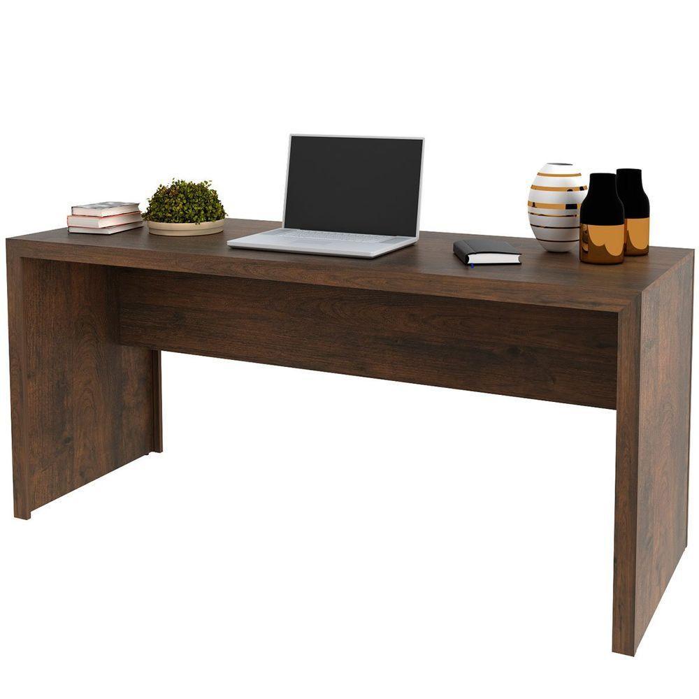 Mesa Para Escritório Escrivaninha 163 Cm Rústico - 1
