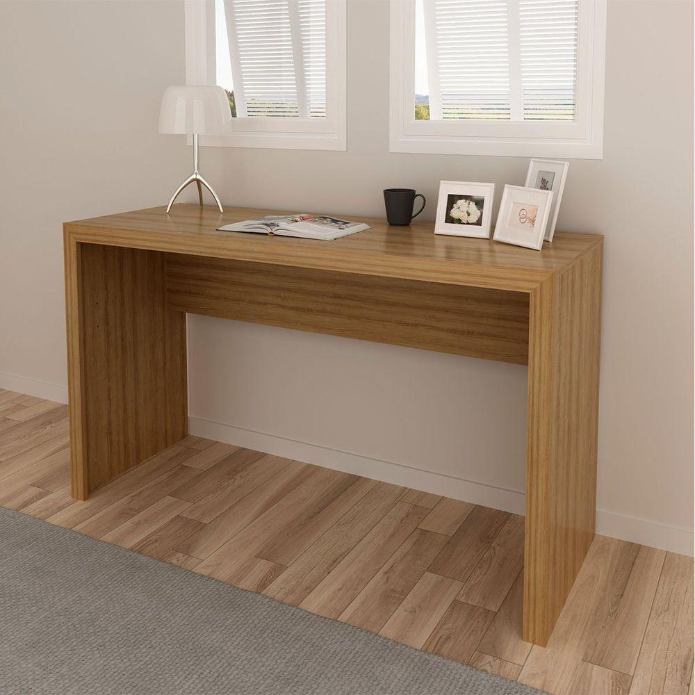 Mesa Para Escritório Escrivaninha 127 Cm Amêndoa - 7