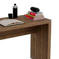 Mesa Para Escritório Escrivaninha 90 Cm Nogal - 5
