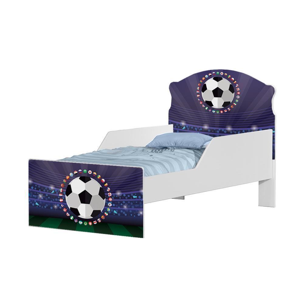 Mini Cama Futebol Bandeiras Com Colchão - 3