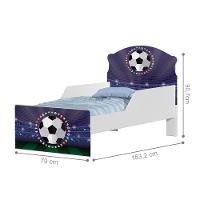 Mini Cama Futebol Bandeiras Com Colchão - 2