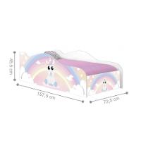 Mini Cama Fun Unicórnio Bebê Infantil Com Colchão - 2