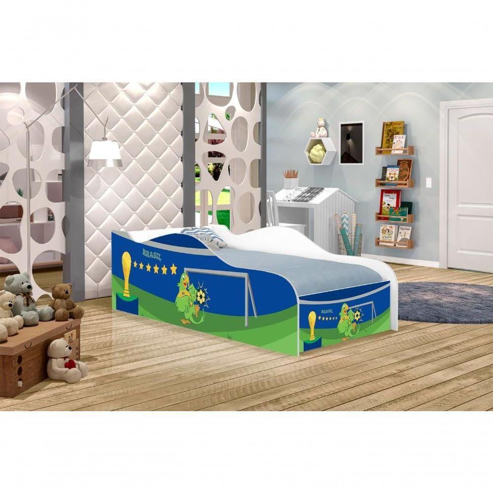 Mini Cama Fun Copa Do Mundo Infantil Com Colchão - 4