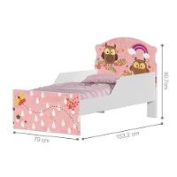 Mini Cama Corujinhas E Borboletas Com Colchão - 2