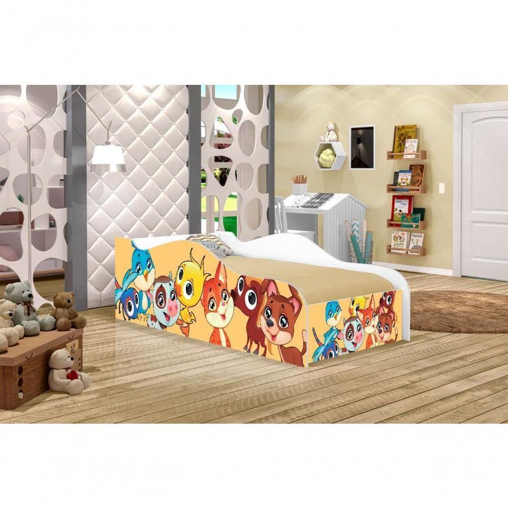 Mini Cama Fun Bichinhos Infantil Com Colchão - 4