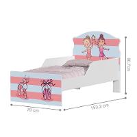 Mini Cama Bailarinas Meninas Com Colchão - 2