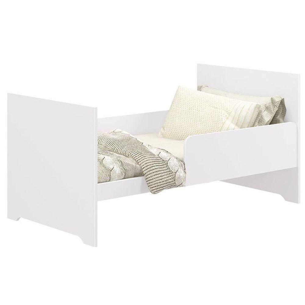 Berço Americano Evolution 4 Em 1 Branco Acetinado Com Colchão Ortobom - Reller - 4