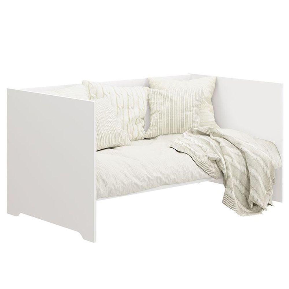 Berço Americano Evolution 4 Em 1 Branco Acetinado Com Colchão Ortobom - Reller - 5
